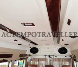 12 seater deluxe 1x1 tempo traveller - golden triangle tour