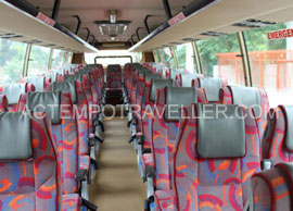 41+1 seater volvo luxury coach hire in delhi india