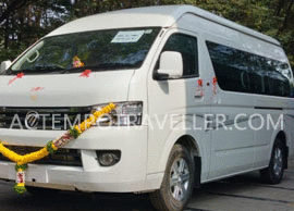 8 seater foton view mini luxury van hire in delhi