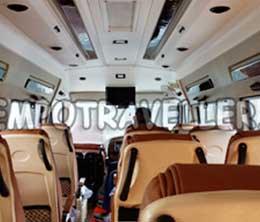 luxury pkn tempo traveller hire in delhi - golden triangle tour package