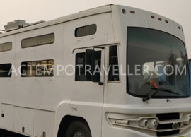 12 seater luxury caravan imported mini van with toilet washroom hire in delhi