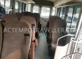 14 seater toyota coaster mini coach hire in delhi