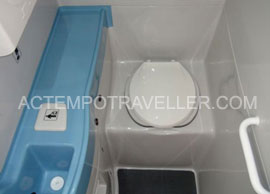 38 seater volvo coach hire with toilet in delhi