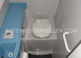 53 seater multi Axle volvo luxury coach with toilet washroom hire in delhi