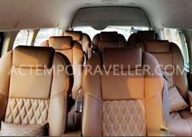 9 seater toyota commuter grand hiace luxury mini van hire in delhi india