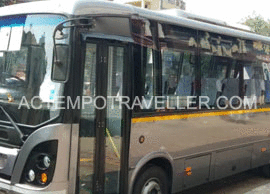 16 seater marcopolo imported mini coach with toilet washroom hire in delhi india